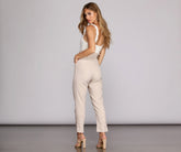 Combinaison à volants en lin Live In